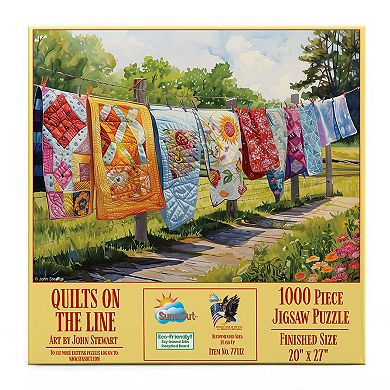 Quilts on the Line 1000 piece Jigsaw Puzzle