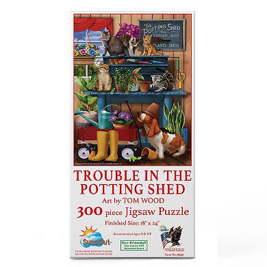 Trouble in the Potting Shed 300 piece Jigsaw Puzzle