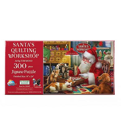 Santa's Quilting Workshop 300 piece Jigsaw Puzzle