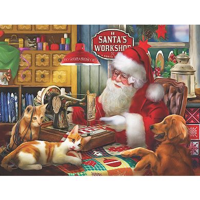 Santa's Quilting Workshop 300 piece Jigsaw Puzzle