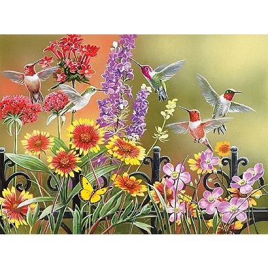 Hummingbirds at the Gate 500 piece Jigsaw Puzzle