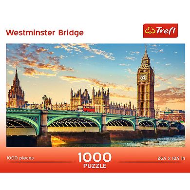 Trefl Red 1000 Piece Puzzle - Westminster Bridge