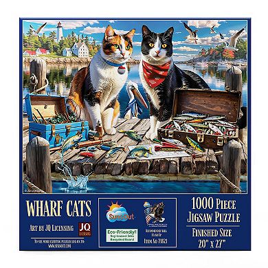 Wharf Cats 1000 piece Jigsaw Puzzle