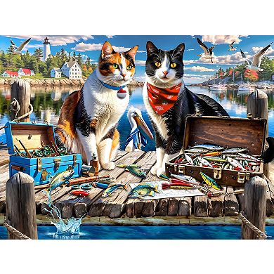 Wharf Cats 1000 piece Jigsaw Puzzle