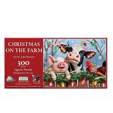 Christmas on the Farm 300 piece Jigsaw Puzzle