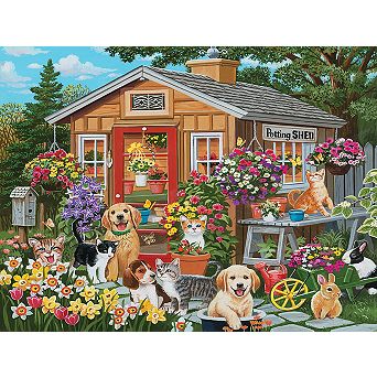Backyard Potting Shed 500 pc Jigsaw Puzzle