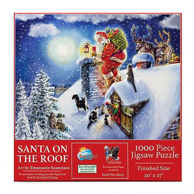 Santa on the Roof 1000 piece Jigsaw Puzzle