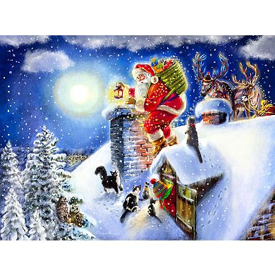 Santa on the Roof 1000 piece Jigsaw Puzzle