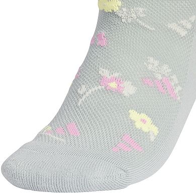 Girls adidas Cushioned Graphic 6-Pack Quarter Socks