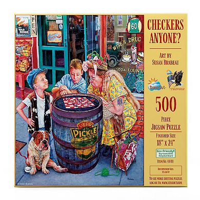 Checkers Anyone? 500 piece Jigsaw Puzzle