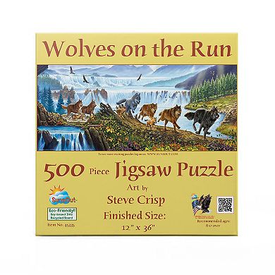 Wolves on the Run 500 piece Jigsaw Puzzle