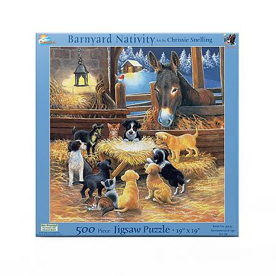 Barnyard Nativity 500 piece Jigsaw Puzzle