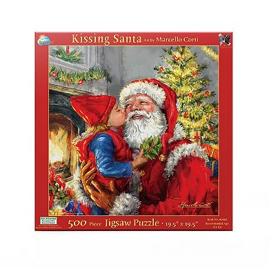 Kissing Santa 500 piece Jigsaw Puzzle