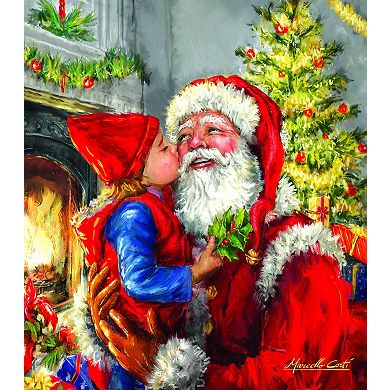 Kissing Santa 500 piece Jigsaw Puzzle