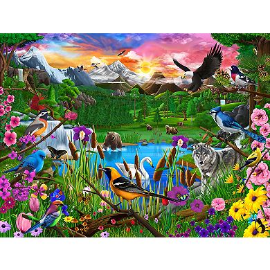 Gathering at Yellowstone 300 piece Jigsaw Puzzle