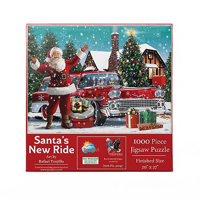 Santa's New Ride 1000 piece Jigsaw Puzzle