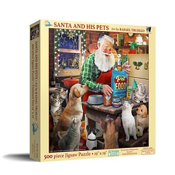 Santa and His Pets 500 pc Jigsaw Puzzle