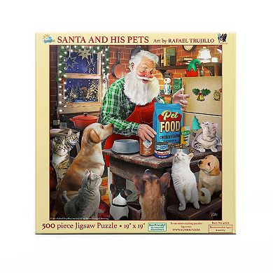 Santa and His Pets 500 piece Jigsaw Puzzle