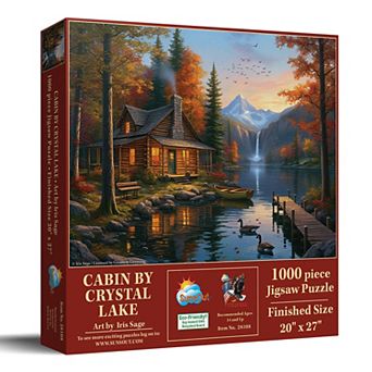 Cabin by Crystal Lake 1000 pc Jigsaw Puzzle