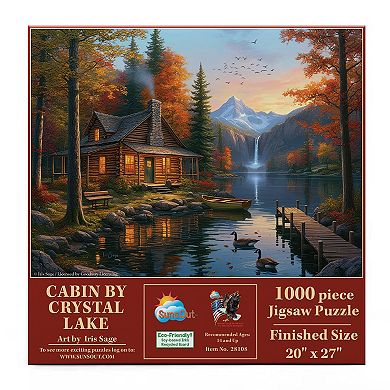 Cabin by Crystal Lake 1000 piece Jigsaw Puzzle
