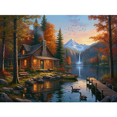 Cabin by Crystal Lake 1000 piece Jigsaw Puzzle