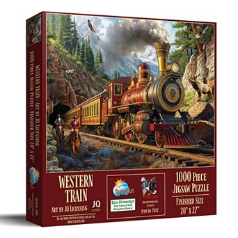 Western Train 1000 pc Jigsaw Puzzle for Adults