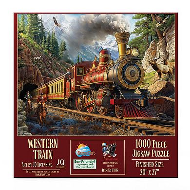 Western Train 1000 piece Jigsaw Puzzle for Adults