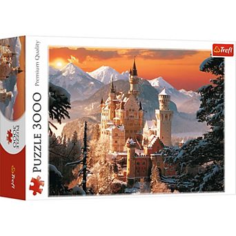 Trefl Red 3000 pc Puzzle - Wintry Neuschwanstein Castle, Germany / Kirch