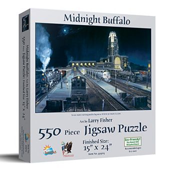 Midnight Buffalo 550 pc Jigsaw Puzzle