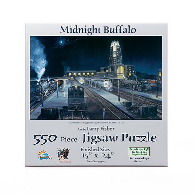 Midnight Buffalo 550 piece Jigsaw Puzzle