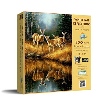 Whitetail Reflections 550 pc Jigsaw Puzzle