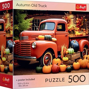 Trefl Red Autumn Old Truck 500 pc Puzzle