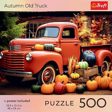 Trefl Red Autumn Old Truck 500 Piece Puzzle