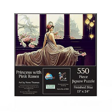 Princess with Pink Roses 550 piece Jigsaw Puzzle