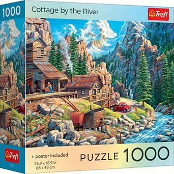 Trefl Red Cottage by the River 1000 pc Puzzle