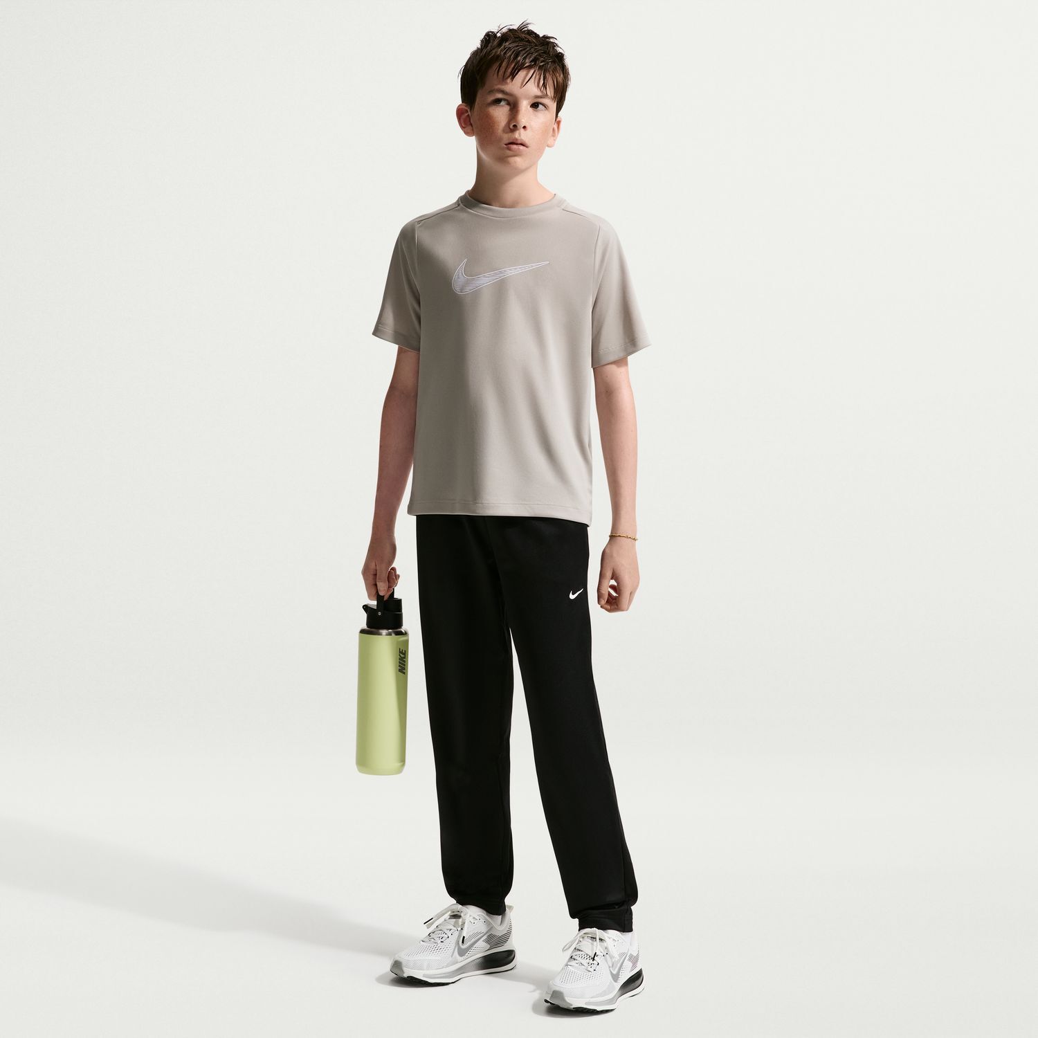 Брюки Nike Therma-FIT Fleece Training для мальчиков, цвет: Чёрный — фото 1
