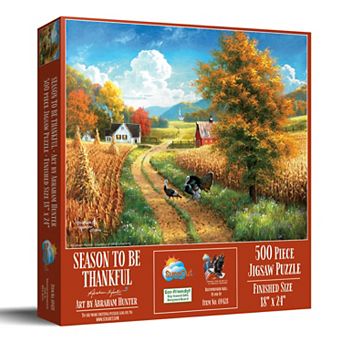 A Season to be Thankful (Thanksgiving Turkey Farm) 500 pc Jigsaw Puzzle