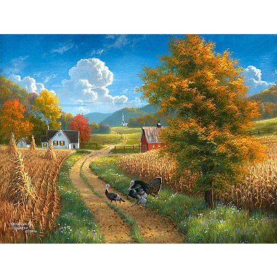 A Season to be Thankful (Thanksgiving Turkey Farm) 500 piece Jigsaw Puzzle