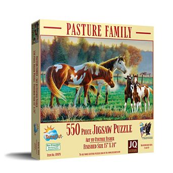 Pasture Family 550 pc Jigsaw Puzzle