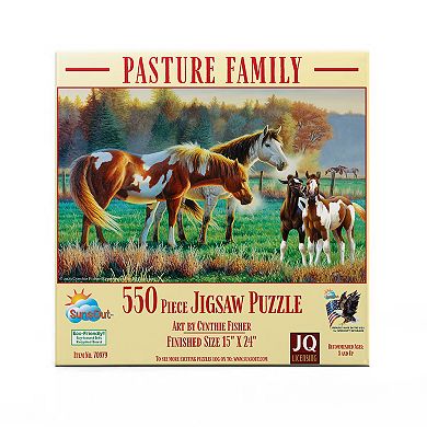 Pasture Family 550 piece Jigsaw Puzzle