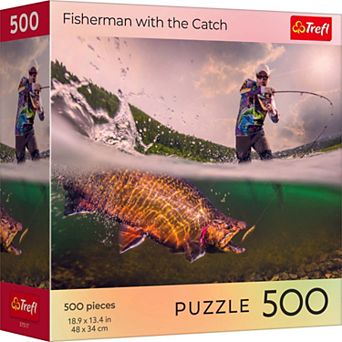 Trefl Red 500 pc Puzzle - Nature - Fisherman with the Catch