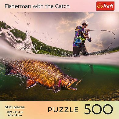 Trefl Red 500 Piece Puzzle - Nature - Fisherman with the Catch