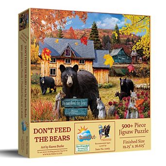 Don't Feed the Bears 500 pc Large Piece Jigsaw Puzzle