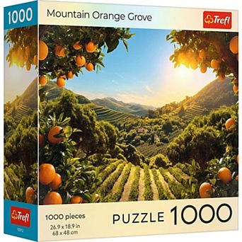 Trefl Red 1000 pc Puzzle - Sunsets - Mountain Orange Grove