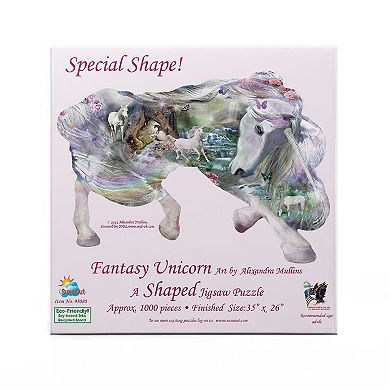 Fantasy Unicorn 850 piece Special Shape Jigsaw Puzzle