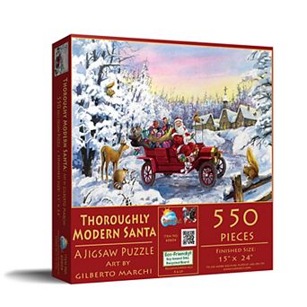 Thoroughly Modern Santa 550 pc Jigsaw Puzzle