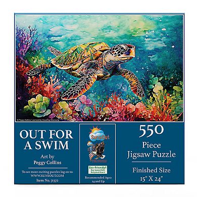 Out for a Swim 550 piece Jigsaw Puzzle