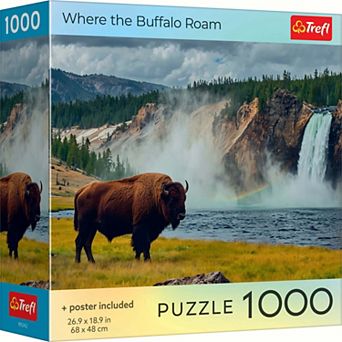 Trefl Red Where the Buffalo Roam 1000 pc Puzzle