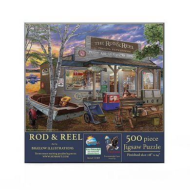 Rod and Reel 500 piece Jigsaw Puzzle