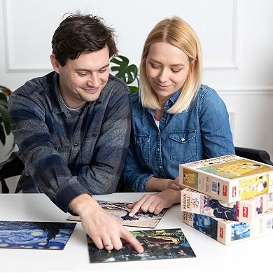 Trefl Wood Craft 200 Piece Wooden Puzzle - The Starry Night - Vincent van Gogh